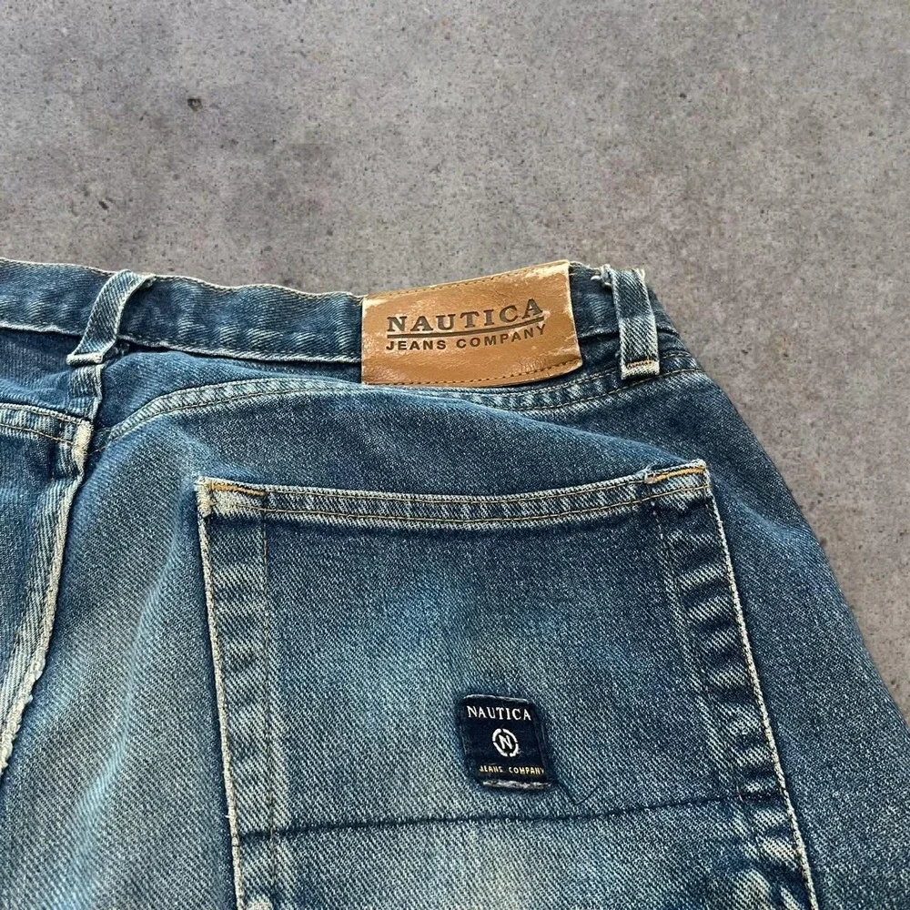 Vintage 2000s Nautica Denim Shorts Men's Baggy Y2K Grunge Skater 36 Jorts